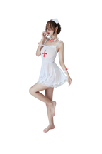Lace Sheer Nurse Lingerie Costume Set – Roleplay Cosplay Outfit