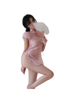 Embroidered Sheer Cheongsam Lingerie Set