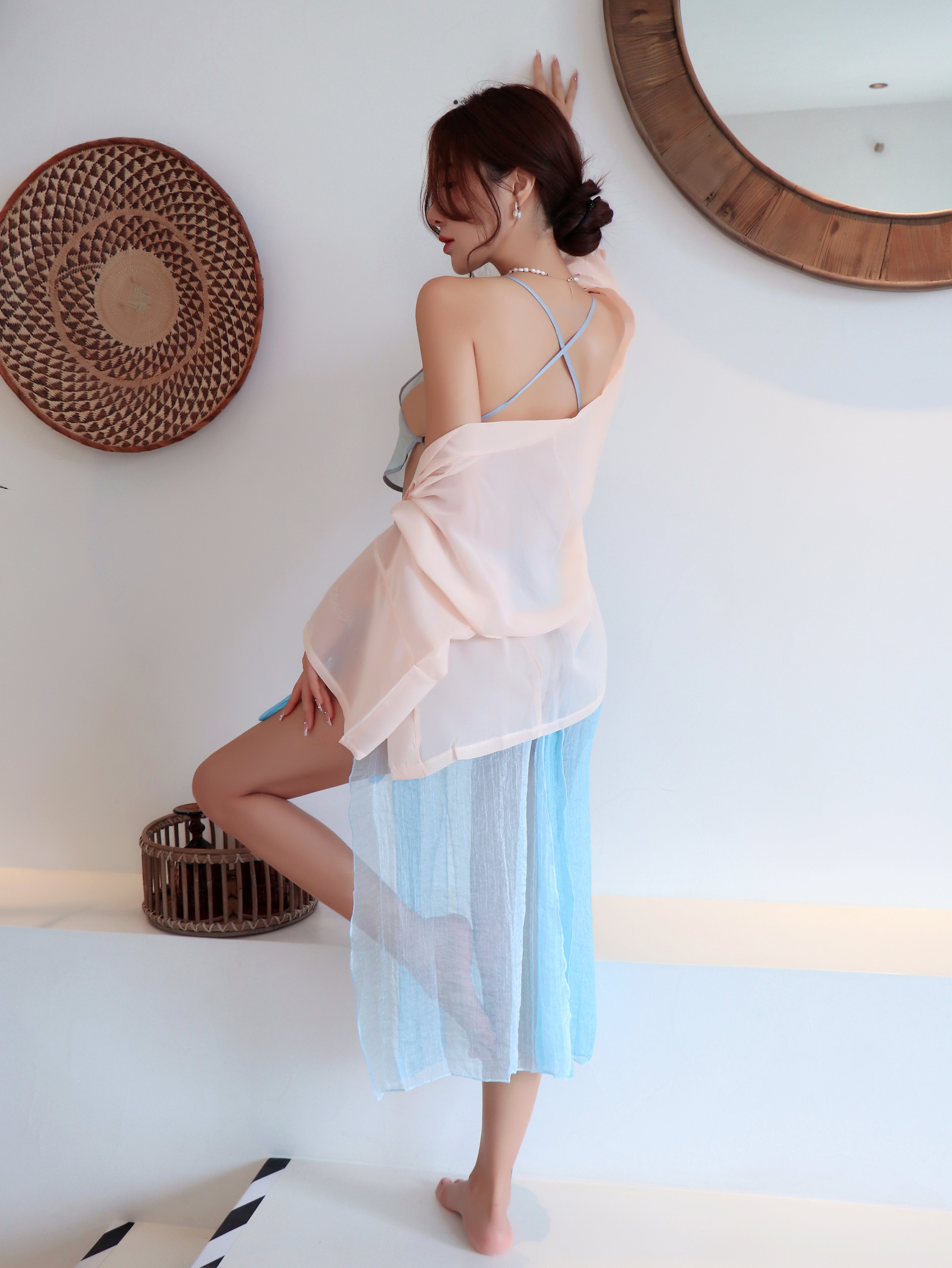 Chinese Embroidered Hanfu Lingerie Roleplay Set
