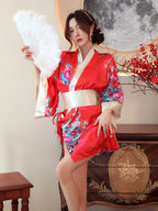 apanese Floral Kimono Lingerie Roleplay Set