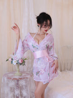 Japanese Lace Kimono Lingerie Roleplay Set