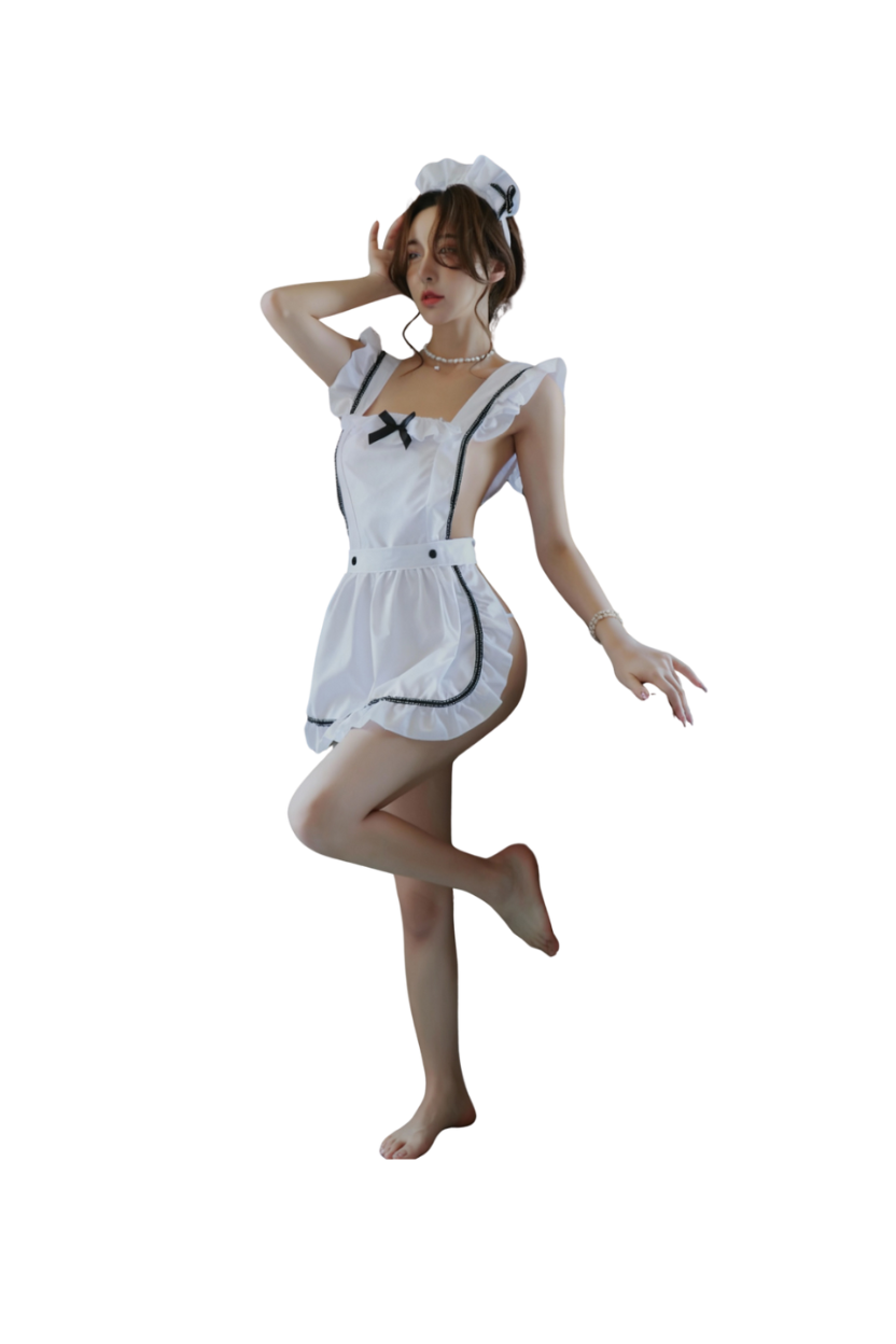Cute Lace Maid Lingerie Roleplay Costume Set