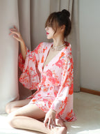 Pink Sakura Kimono Lingerie Roleplay Set