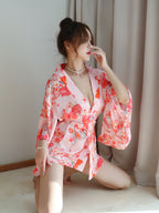 Pink Sakura Kimono Lingerie Roleplay Set