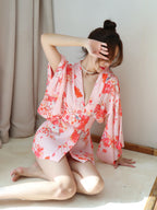 Pink Sakura Kimono Lingerie Roleplay Set