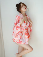 Pink Sakura Kimono Lingerie Roleplay Set